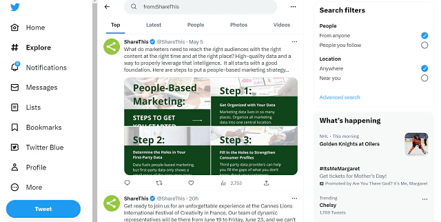 Twitter Search Bar